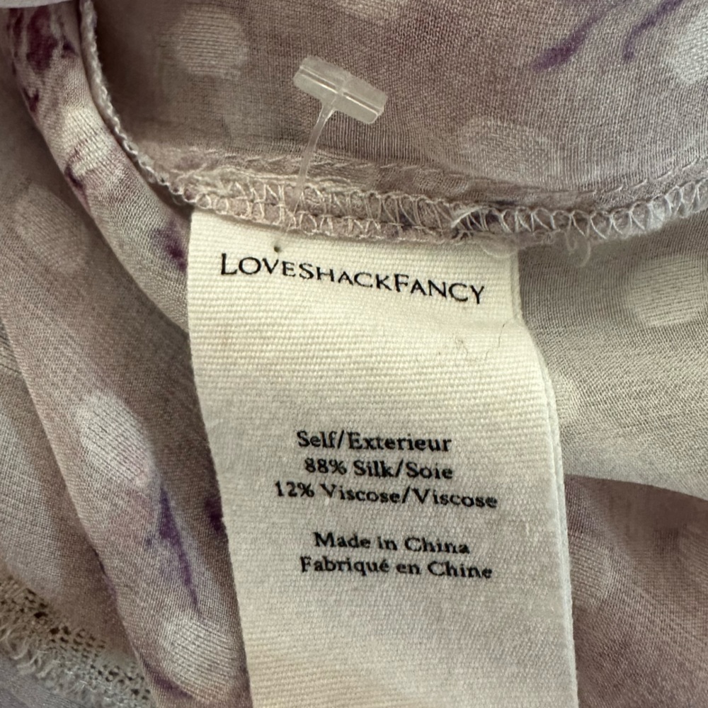 LoveShackFancy Silk Floral Blouse - Picture 6 of 6